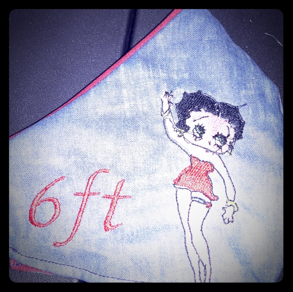 6 ft Betty boop  In her Red dress Adult size facem